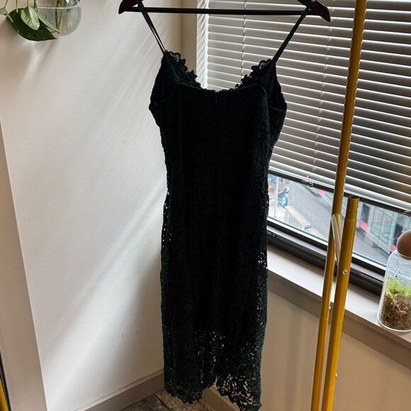 Astr Forest Green Lace Dress - Picture 3 of 7